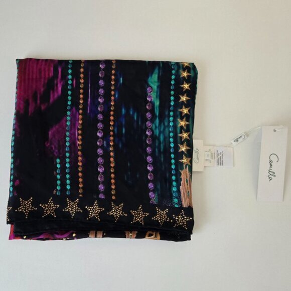 Camilla Rocket Woman Large Square Scarf b75E - Picture 4 of 5